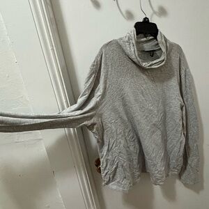 Grey turtle neck sweater